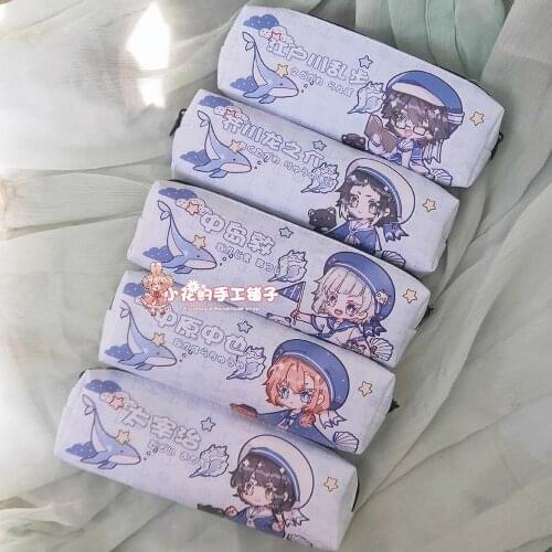 Anime Bungou Stray Dogs Atsushi Chuuya Dazai Osamu Cosplay Student Cartoon Pencil case stereoscopic Portable Stationery Box Gift