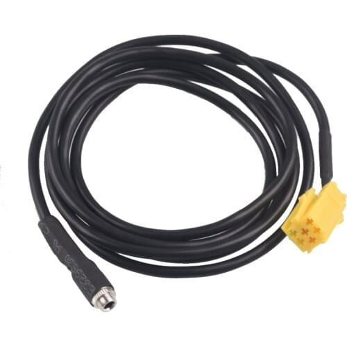 Car 3.5mm Female 6Pin Aux Cable Adapter for Alfa Romeo for Fiat Grande Punto 500