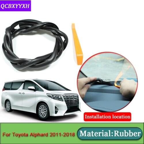 Car-styling For Toyota Alphard 2011-2018 Anti-Noise Soundproof Dustproof Car Dashboard Windshield Sealing Strips Car Accessories