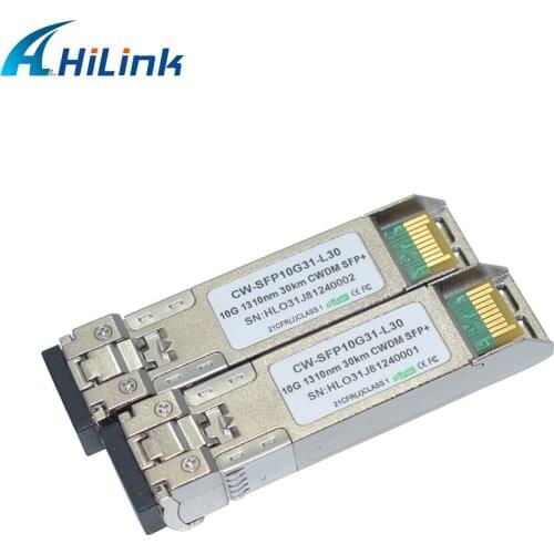Free Shipping 1PC CWDM SFP 10GB 30KM 1310nm-1390nm DFB Optical Fiber Transceiver