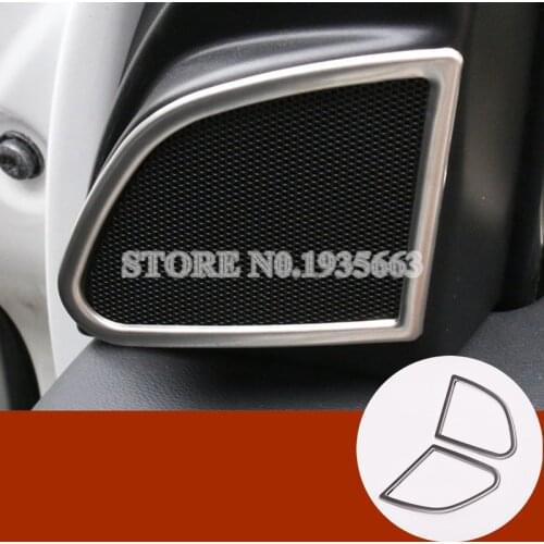 For VOLVO XC60 Interior Car Door Audio Speaker Trim Cover 2009-2016 2pcs Car Decor Car Accessories Interior Car Trim