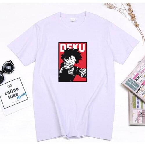 Japanese Anime My Hero Academia T Shirt Women Men Tops Kawaii Midoriya Izuku Bakugou Katsuki Manga Streetwear Summer Ropa Hombre