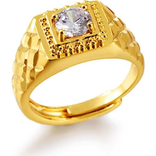 Classic Round Cut 1.0ct Wedding Yellow Gold Filled Engagement Womens Ring Halo Jewelry Size 8