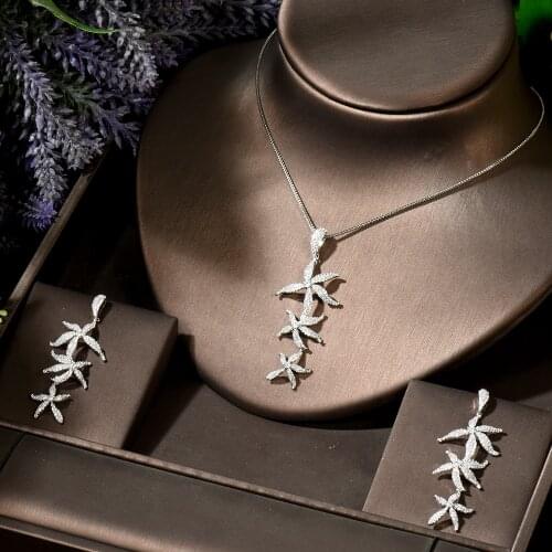 HIBRIDE Shiny African Cubic Zirconia Dubai Gold Color CZ Jewelry Sets for Women Engagement conjuntos de mujer elegante N-1883