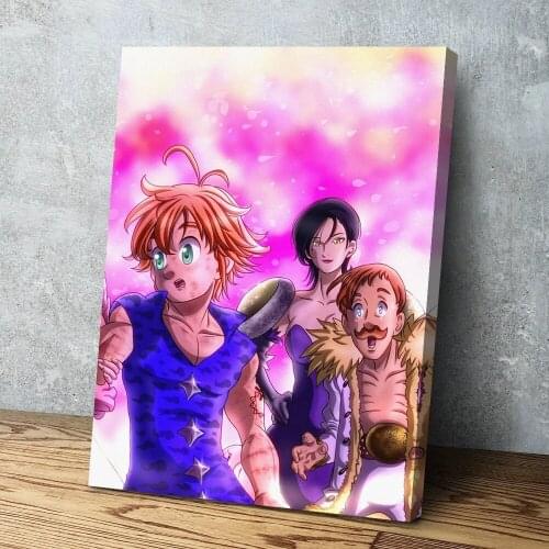 Wall Art Pictures HD Prints Anime Seven Deadly Sins Meliodas Poster Home Decor Canvas Paintings Modular Frame For Living Room