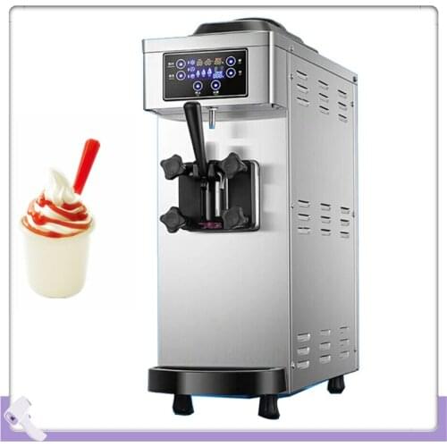 Desktop Soft Ice Cream Machine With LCD Display Ice Cream Vending Machine Stainless Steel Ice Cream Makers