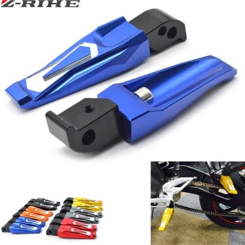 2016 New Motorcycle Accessories CNC Aluminum Motorcycle Rear Passenger Foot Pegs Pedals Footrests For Yamaha MT-07 MT 07 MT07