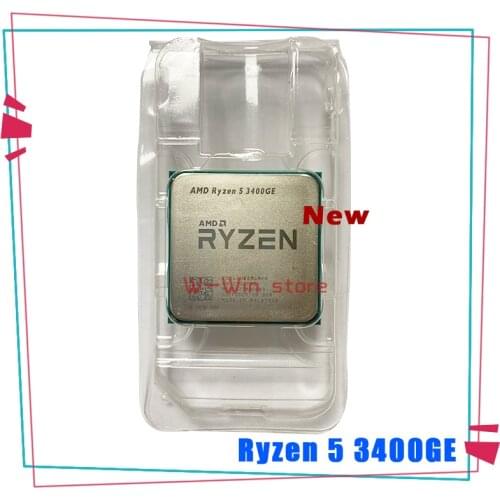 NEW AMD Ryzen 5 3400GE R5 3400GE 3.3 GHz Quad-Core Eight-Thread 35W CPU Processor YD3400C6M4MFH Socket AM4