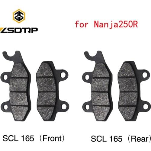 ZSDTRP for Kawasaki Ninja 250R 2013-2016 Motorcycle Front and Rear Brake Pads Brake System Brake Disks
