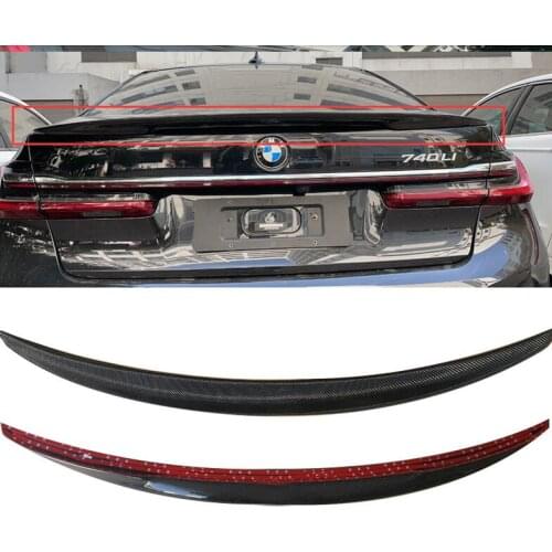 NEW High Quality ABS Paint & Carbon Fiber Rear Trunk Lip Spoiler Fits For BMW 7 Series G11 730LI 740LI M760 2016 2017 2018 2019