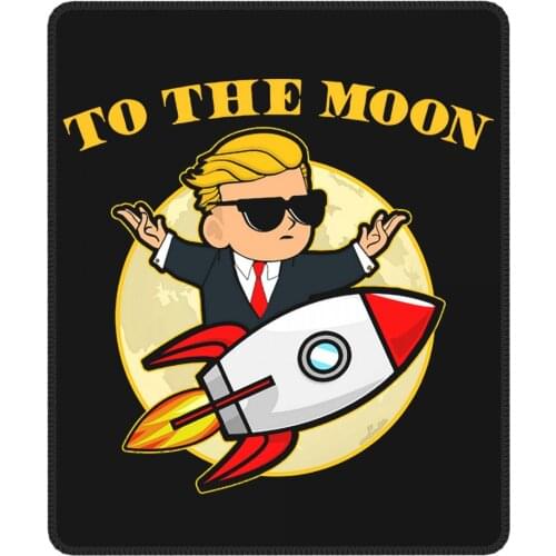 To The Moon Awesome Mouse Pad Wallstreetbets GME WSB Stock Stonks Trader Meme Antislip Desk Mat Pads Rubber Office Home Deco Mat