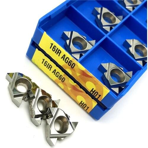 16IR AG60 H01 threaded Carbide insert High quality metal lathe tools Thread turning tool 16IR AG60 Cutting tool