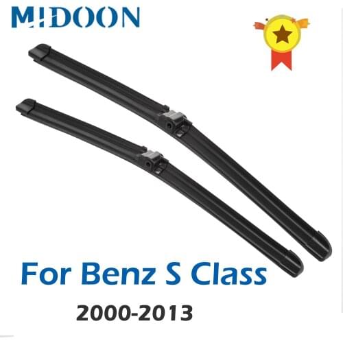 MIDOON Wiper Blades for Mercedes Benz S Class W220 W221 S250 S280 S300 S320 S350 S400 S420 S430 S450 S500 S600 S55 S63 AMG CDI