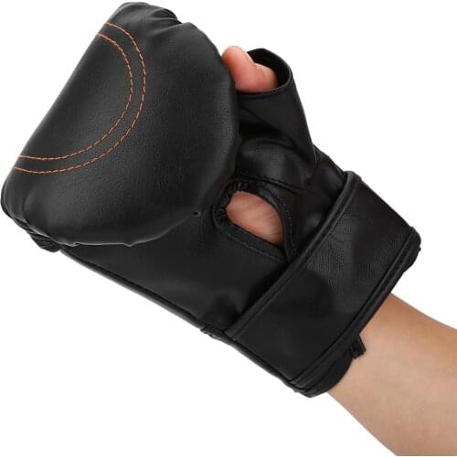 2pcs/set Sports Adults Man/Woman Boxing Training Fighting Sponge Gloves Muay Thai Sparring Punching Kickboxing PU Protect Gloves