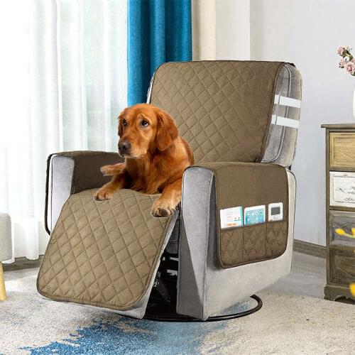 Quilted Couch Sofa Cover Anti-wear Sofa Covers for Dogs Pet Kid Anti-Slip Couch Recliner Slipcovers Armchair Furniture Protector