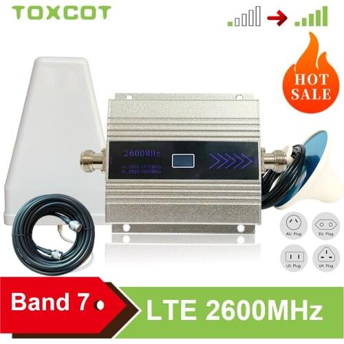 New 4G Cellular Amplifier LTE 2600Mhz B7 4G CellPhone Cellular Booster GSM Repeater 4G Signal Booster 4G Network Signal Repeater