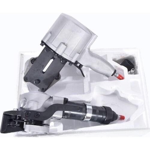 KZS Pneumatic steel Strapping Tools+ KZL Pneumatic Tensioner for strapping steel, Width 19MM/25MM/32MM, thickness 0.8~1.2mm