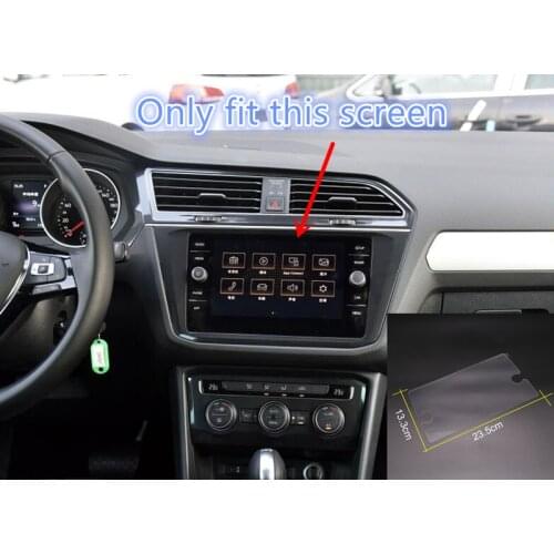 For VW Volkswagen Tiguan 2017 2018 GPS Navigation Tempered Glass Screen Protector Cover Protective Film 1pcs Car Styling