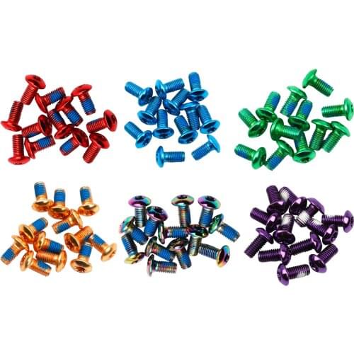 12pcs M5*11.5mm Bolt for Disc Brake Caliper Clamp MTB Bike Bicycle Screw Crank Lock Bolts Disc Brake Screws for Road