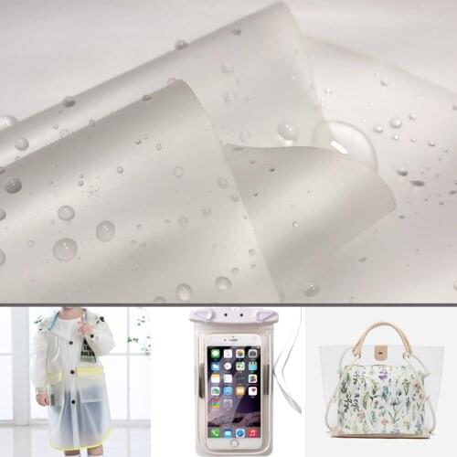137cm*100cm Translucent Tpu Fabric Designer Fashion Fabric - Perspectivity Clothes Raincoat Crystal Bag Plastic Cloth Pvc 0.2mm