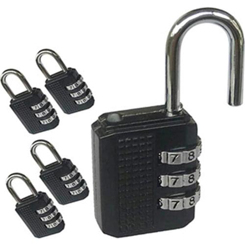 3 Digit Resettable Combination Padlock luggage case padlock box case lock Coded Lock School Gym Locker Sheds free shipping
