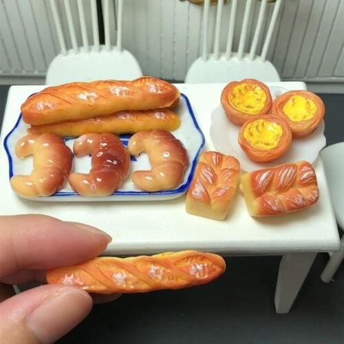 1:12 Dollhouse Furnishings Miniature Accessories Replica Bread Kitchen Toys Play House Cake Model Decoration Candy Toy