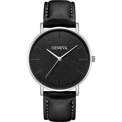 Top Brand Watch Hodinky Men Casual Luxury Brown Leather Band Quartz Watch Simple Design Clock Dropshipping Relogio Masculino