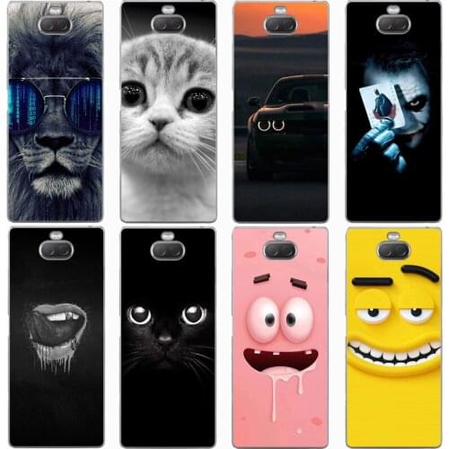 For Sony Xperia 10 Case Rose Wolf Cute Patterned Cover Soft Silicon Phone Case for Sony Xperia 10 Plus Top Quality