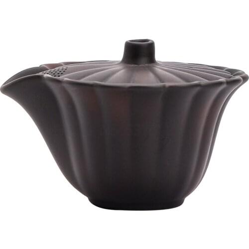 Flower creative petal hand grasping pot hand covering bowl household tea cup retro Chinese single pot