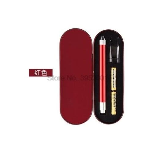 By dhl or ems 200set Childrens Glowing Earwax spoons Metal Gift Box Illuminate Ears Visual Earbeats Tools Led Ear Cleaner hot