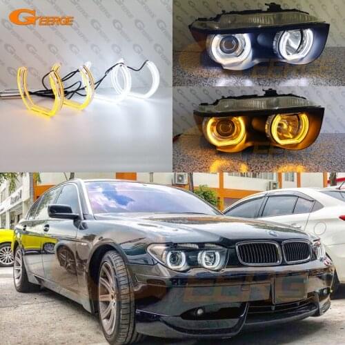 For BMW E65 E66 PRE FACELIFT 730i 740i 745i 745Li 760Li 760i Excellent DTM LED Angel Eyes halo rings turn signal light Day Light