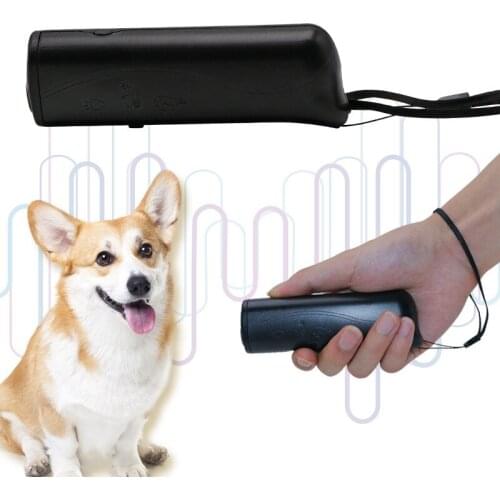 Puppy Accessories LED Flashlight Pet Dog Training Device Electronic Ultrasonic Dog Repeller Dog Accessories