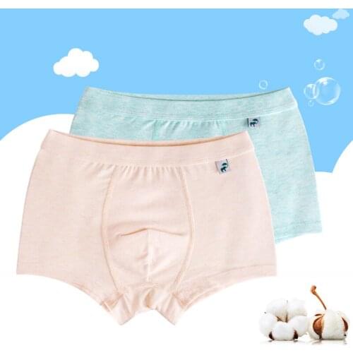 Childrens cotton underwear boys boxer pants 2-3-5-12 years old baby underwear students boyshort kids underwear shorts