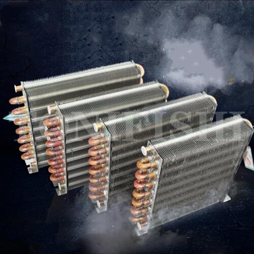 Condenser Water Air Conditioner Heat Dissipation Water-cooled Air-cooled Copper Tube Heat Exchanger Aluminum Fin Radiator