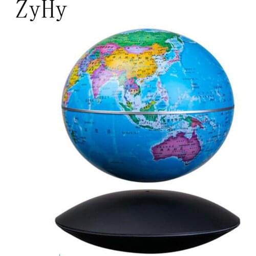 Creativity Magnetic Levitation LED Night Light 6inch Globe Lamp Rotating Floating Lamp For Office Home Beedroom Decor Gift