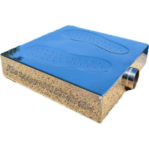 Hydrotherapy SPA pool foot massager,swimming pool 304 stainless steel square massage pad,foot acupuncture bath oxygen-rich pad