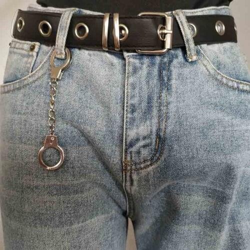 Fashion Creative Men Metal Handcuffs Shape Chain Keychain Keyring Key Ring Jewelry Gift keyfob