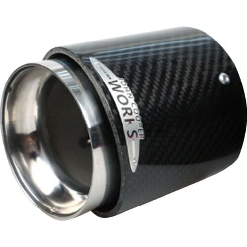Exhaust Muffler Tip,Stainless Steel Carbon Fiber Racing Automobile Car Tailpipe Tip for Mini Cooper