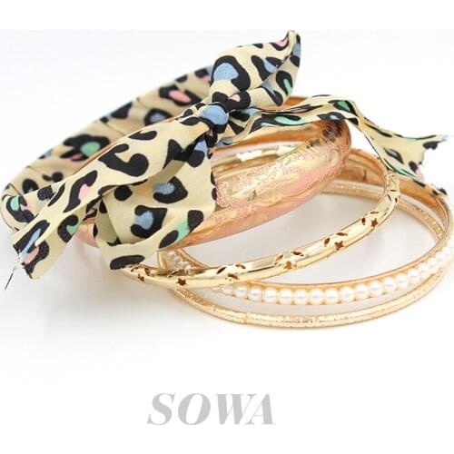 2014 new fashion charm beads and Leopard cloth art Bracelet Bohemia Bracelet & Bangle For Women Charm Bracelets Jewelry