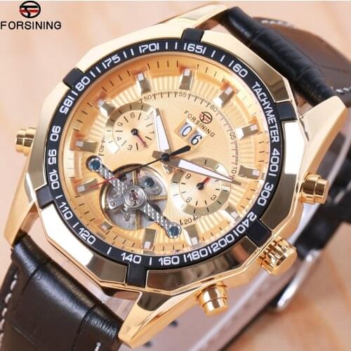 Luxury Brand Mechanical Tourbillion Sport Men Watches Genuine Leather Strap Automatic Watch Military 2021 New Classic Design