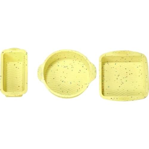 Silicone Cake Mold Baking,Silicone Bakeware, Cake Molds For Baking,Bakeware Pan Round, For Kitchen Baking (3 PCS)-ABUX