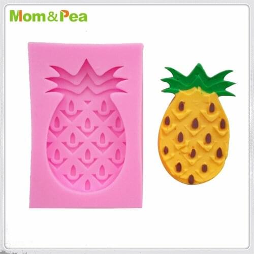 Mom&Pea MPA1860 Pineapple Shaped Silicone Mold Cake Decoration Fondant Cake 3D Mold Food Grade