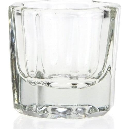 Glass Nail Art Acrylic Crystal Dish Acrylic Liquid Holder Container Tint Bowl Nail Makeup Tools