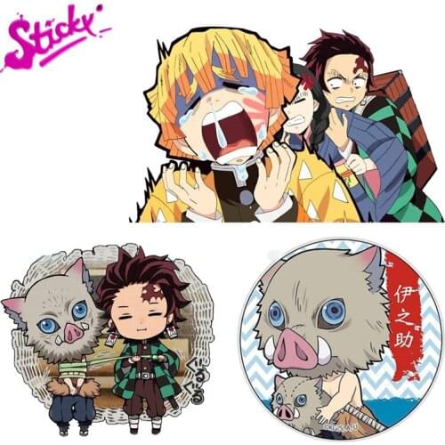 STICKY Cate Demon Slayer Personality Stickers Decal Decor For Bicycle Motorcycle Accessories Laptop Helmet Trunk Wall