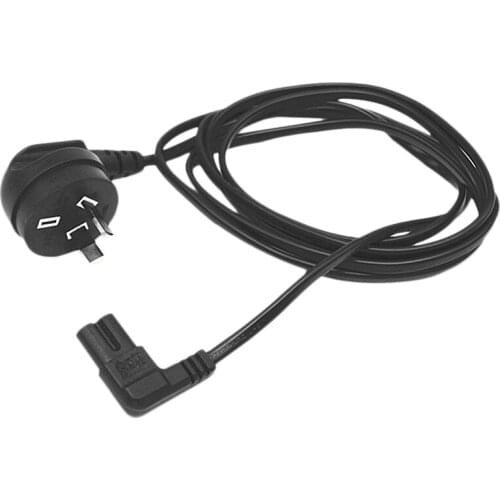 AU to IEC C7,2-Pin Male to Eight-Shaped Side Bend Female Power Cord for Battery Charger Sony Psp 3 4(AU Plug)