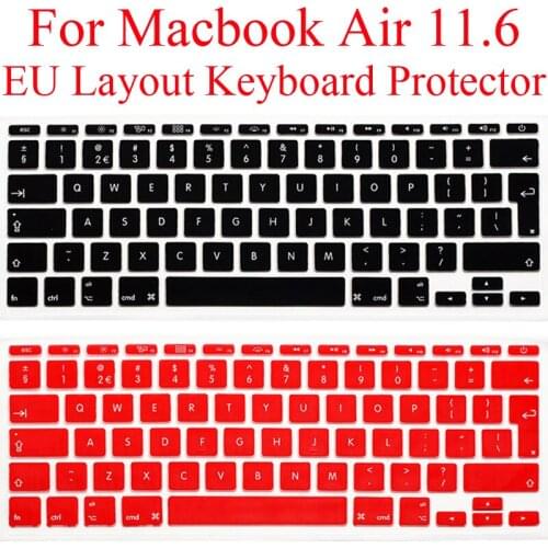 EU Keyboard Protector for Macbook Air 11 A1370 A1465 Silicone Keyboard Guard Cover MacbookAir 11.6 Air11 Protection Skin