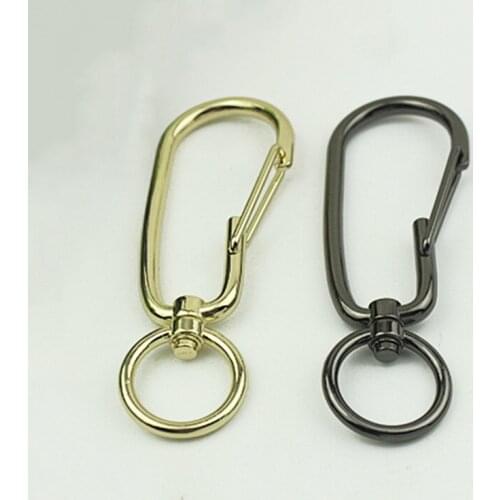 1pcs Metal Large Snap Hook Lobster Clasps Clips Spring Gate Leather Craft Tiny Pet Leash Bag Strap Webbing Keychain Hooks DIY