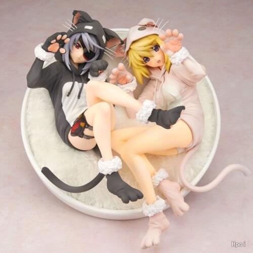 Anime Infinite Stratos Laura Bodewig Pajamas Cat Ver PVC Action Figure Collectible Model doll toy 22cm