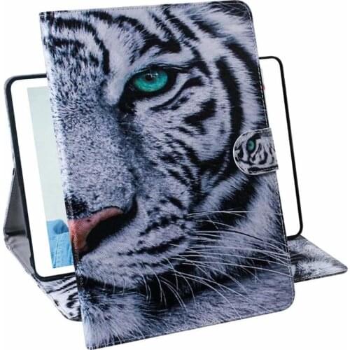 For Galaxy Tab A 10.1 2019 Case SM-T510 Painted Leather Cover For Samsung Galaxy Tab A10.1 (2019) T510 T515 Tablet Case