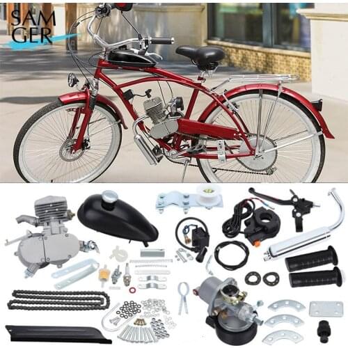 Samger 80cc 2 Bicycle Motorcycle Engine Kit 2 Stroke Gas Pocket Bike Motor Bicicleta Complete Engine Set Motor Kit
